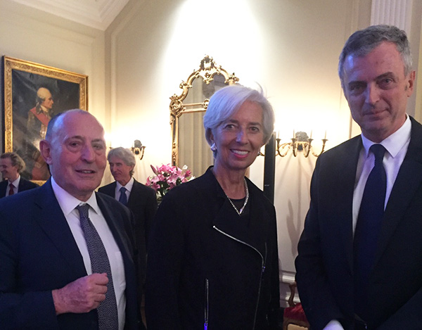 Christine Lagarde au cocktail à Washington