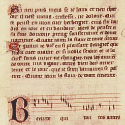 Manuscrit avec enluminures