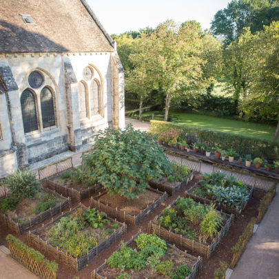 Jardin des neuf carrés de l'abbaye de Royaumont