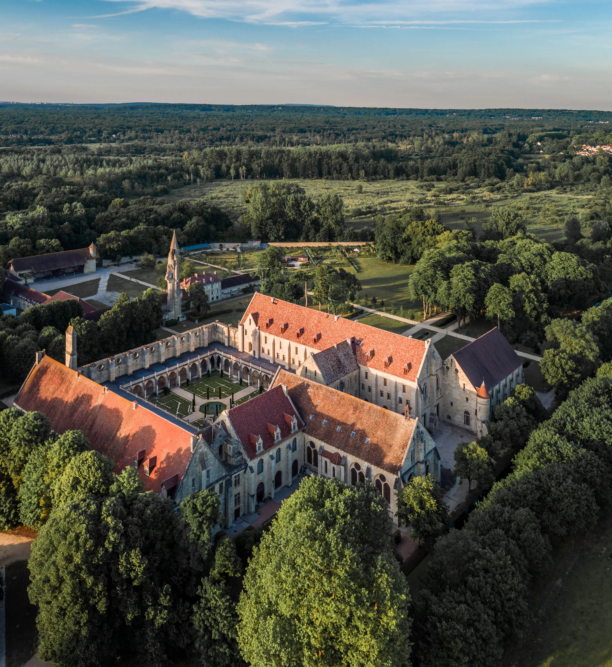 photo de l'abbaye de royaumont dans le val d'oise