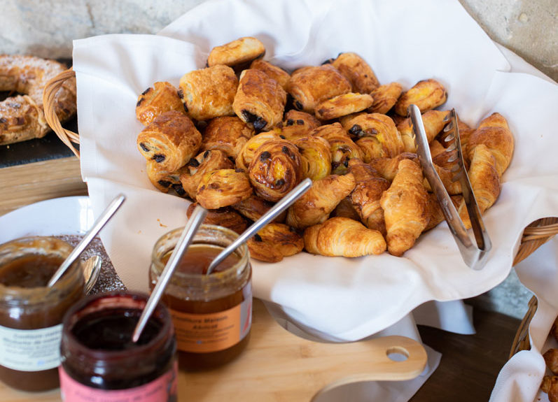 Viennoiseries au brunch de Royaumont