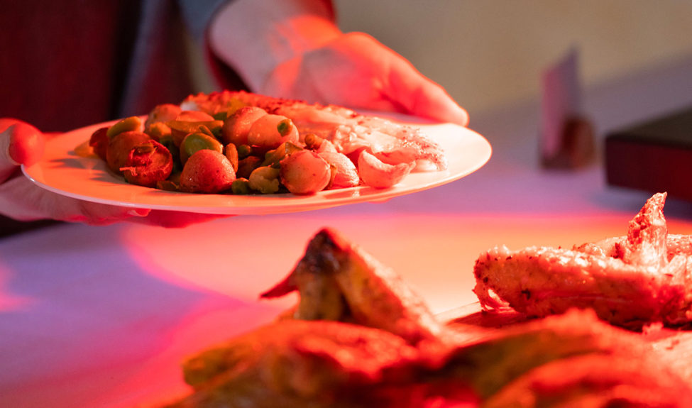Plat chaud au brunch de Royaumont