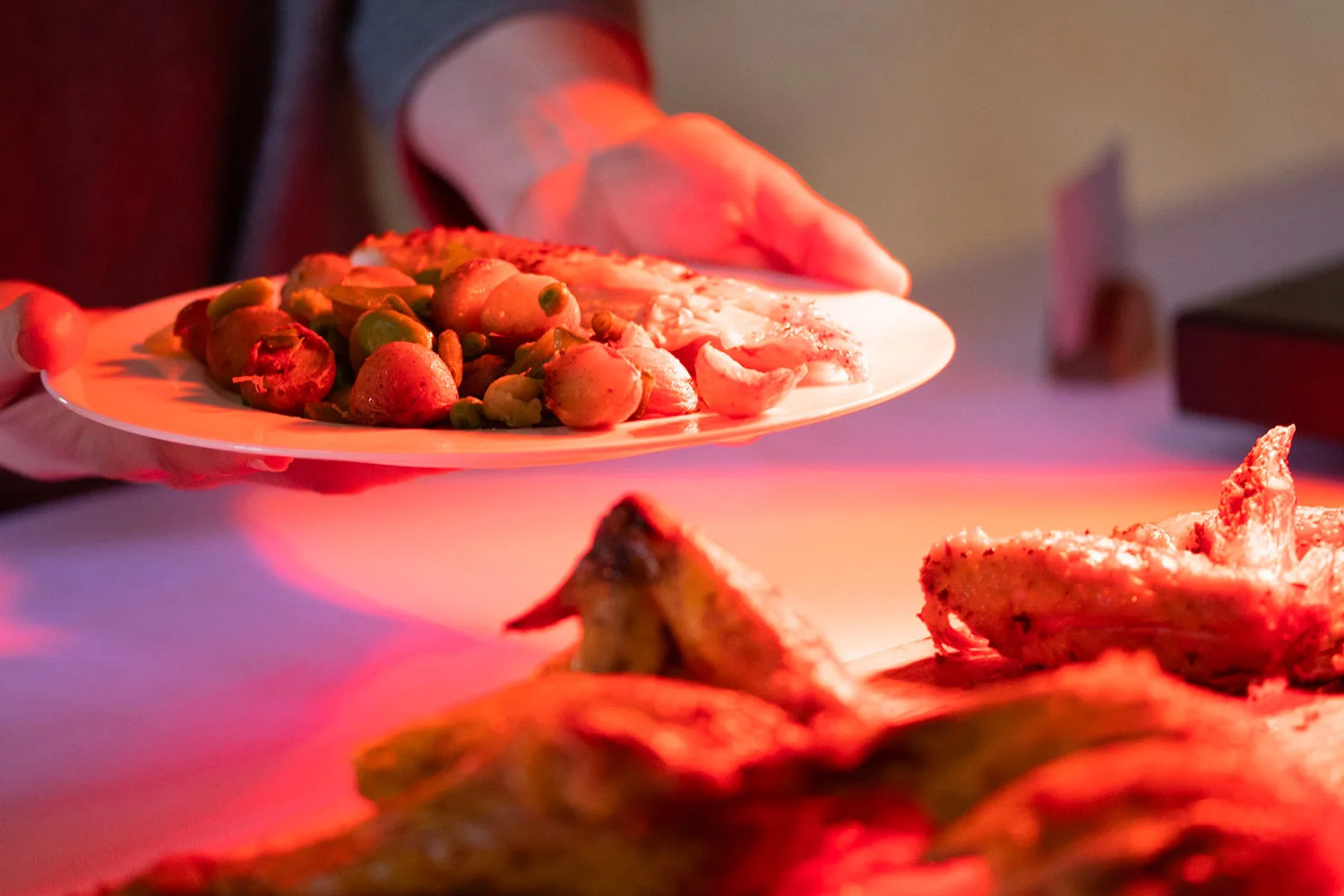 Plat chaud au brunch de Royaumont