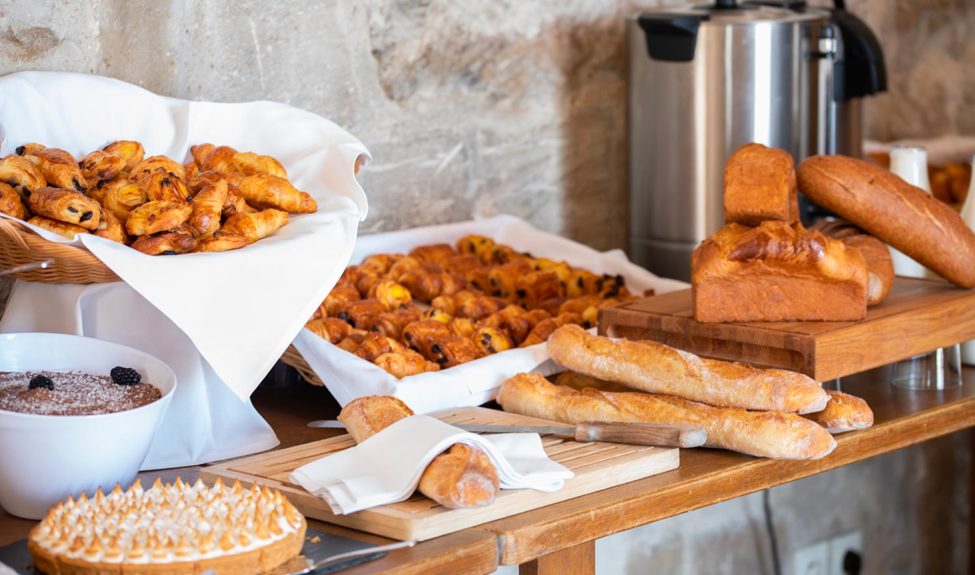 Viennoiseries au brunch de Royaumont