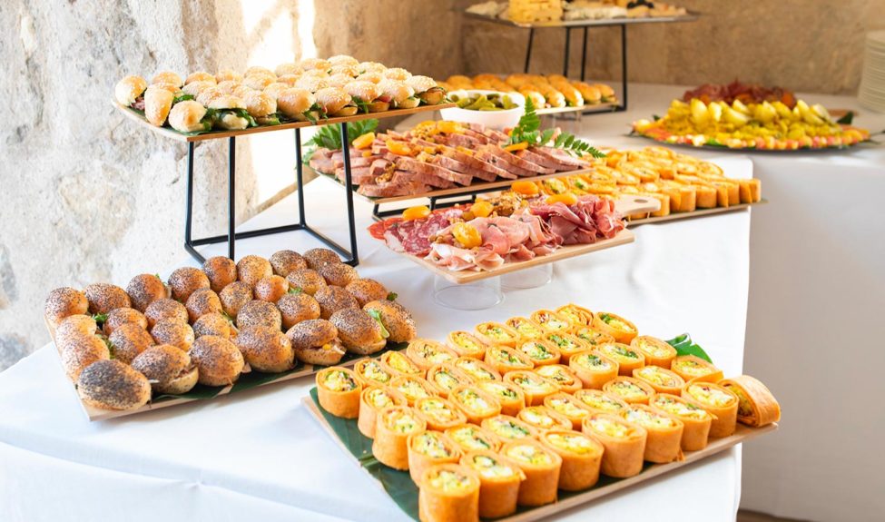 Buffet froid au brunch de Royaumont
