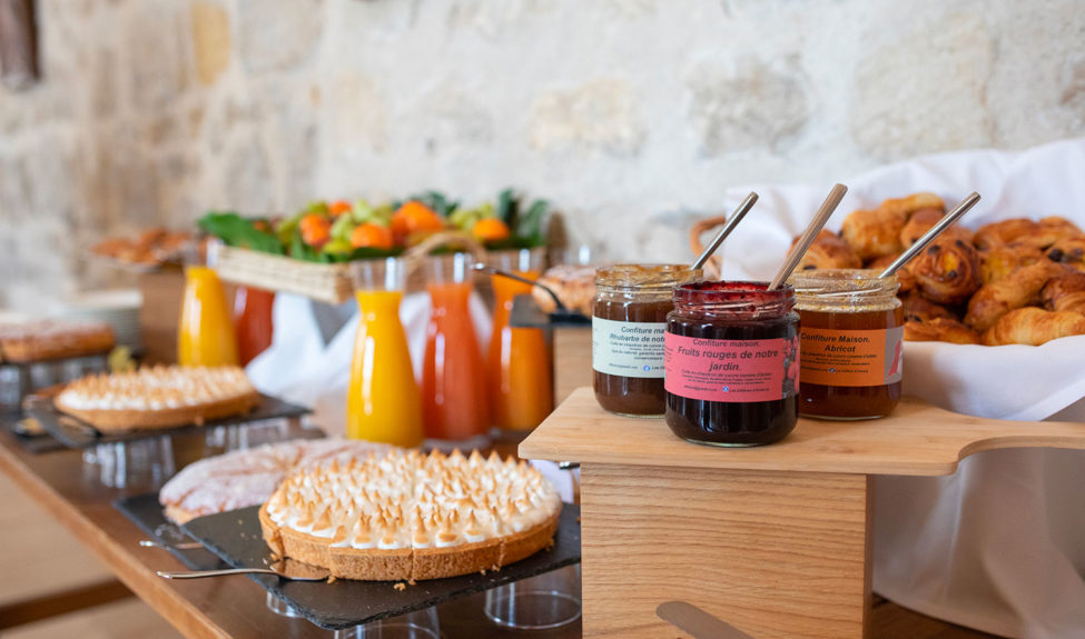 Buffet sucré du brunch de Royaumont