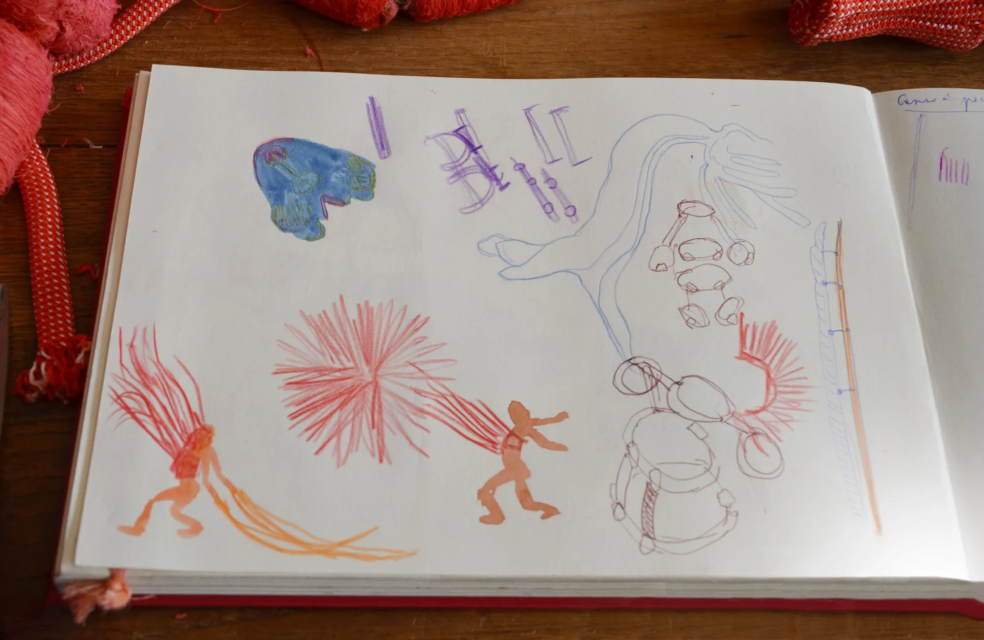 Dessin d'un projet de danse participative de Caroline Grosjean