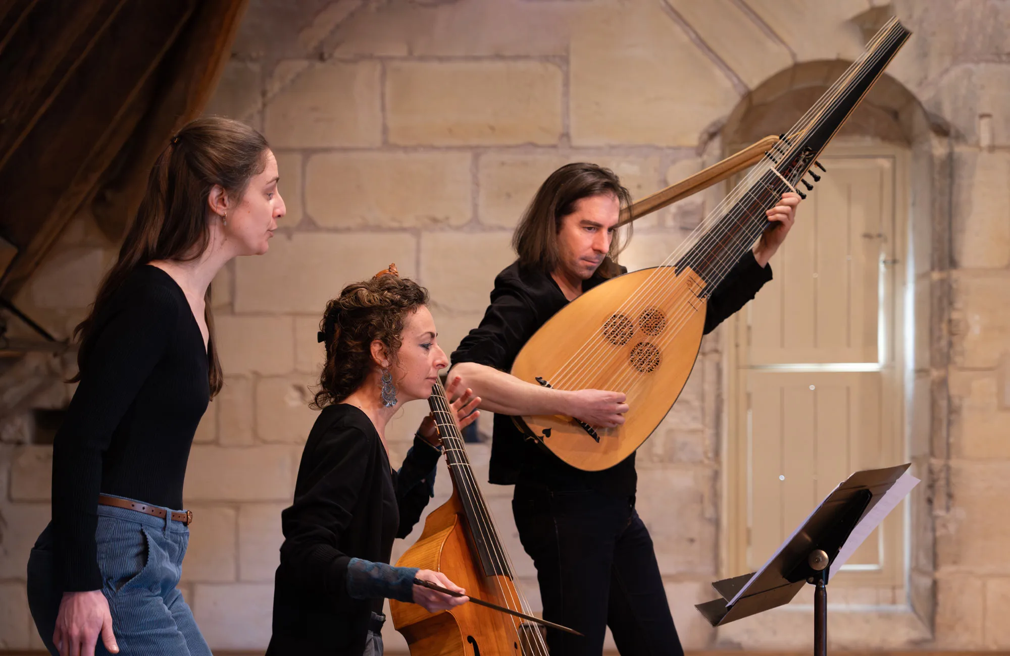 Musiciens lors d'un spectacle jeune public à Royaumont