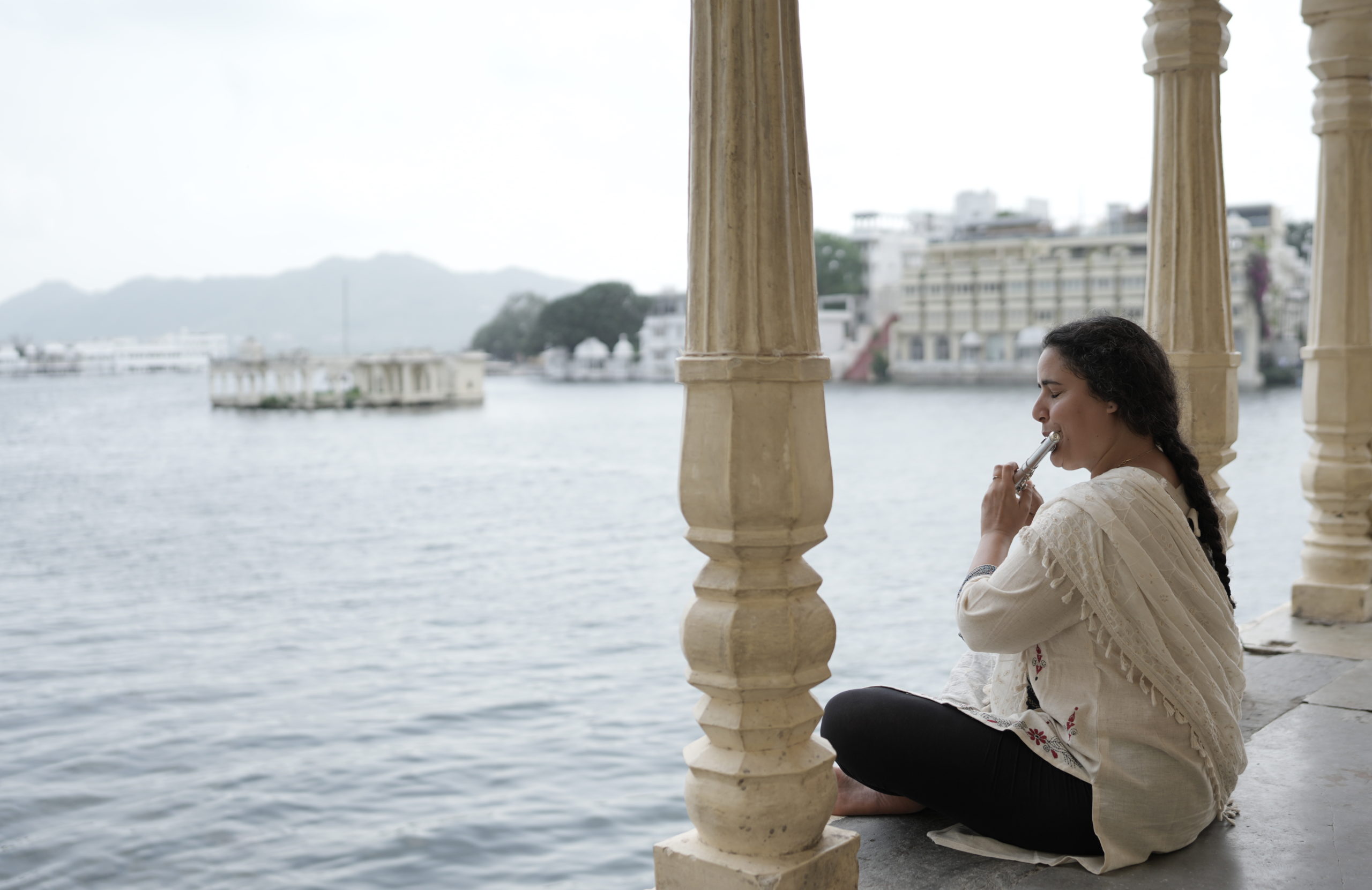 Portrait Naïssam Jalal, flûtiste Landscape of eternity