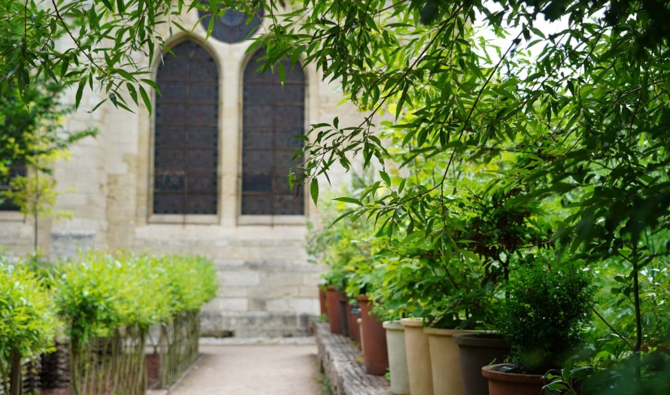 Jardin des neuf carrés à l'abbaye de Royaumont
