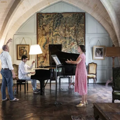 Formation en &eacute;t&eacute; des artistes chanteurs, chanteuses, compositeurs, compositrices, instrumentistes, musique classique, musique m&eacute;di&eacute;vale, musique transculturelle et musique contemporaine dans le Val d'Oise, &agrave; l'abbaye de royaumont