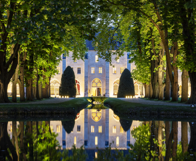 B&acirc;timent des moines de l'abbaye de royaumont dans le val d'oise