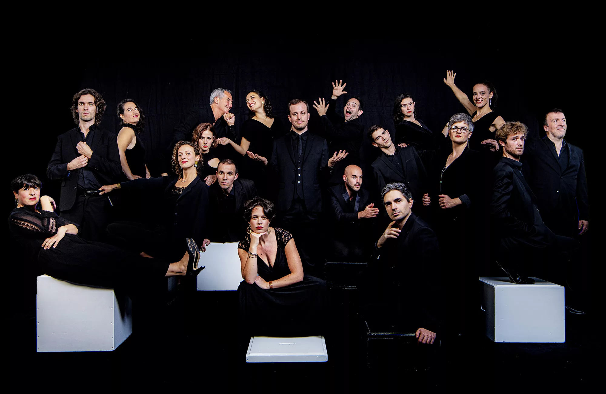 L'ensemble vocal Aedes, invit&eacute; &agrave; chanter dans le r&eacute;fectoire des moines de l'abbaye de Royaumont