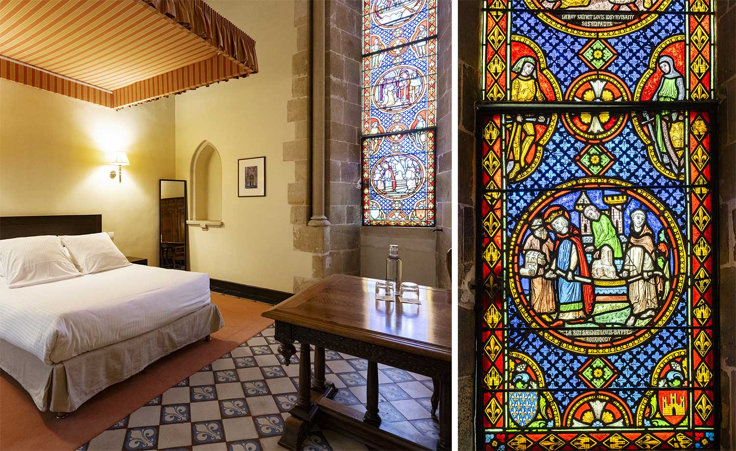 La chambre qu'aurait occup&eacute; Saint Louis