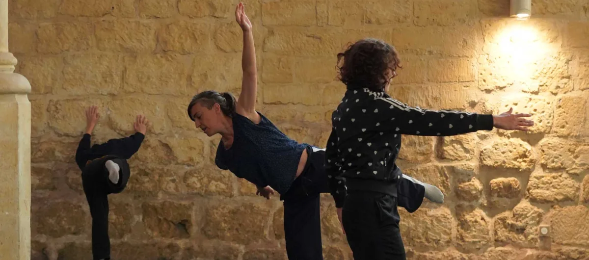 Dancers in the monks' refectory